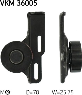 Strammehjul, kilerem SKF VKM 36005