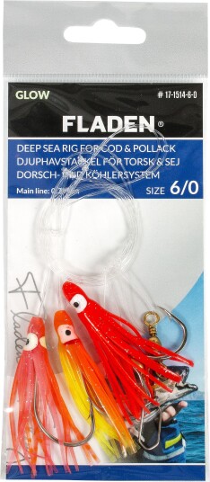Fladen Mini Octopus #2/0 Pink/Orange/Red 0,60mm