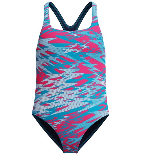 Speedo Hyperboom Print Medalist One Piece Pink 14