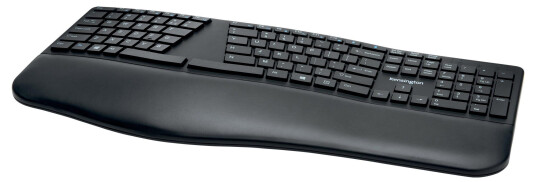 Kensington Pro Fit Ergo Wireless Keyboard - tastatur - Tysk - svart