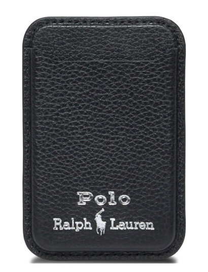 Polo Ralph Lauren Pebble Leather Mag Cc Tcc Black ONE SIZE Polo Ralph Lauren Pebble Leather Mag Cc Tcc Black ONE SIZE