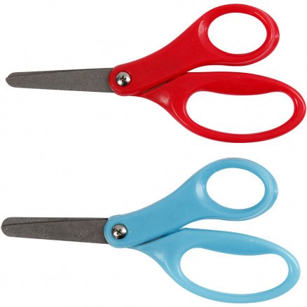 Fiskars Barnesaks L: 13 cm 12 stk. blå rød