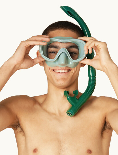 Petites Pommes Ariel Snorkeling Set - Green - ONE SIZE