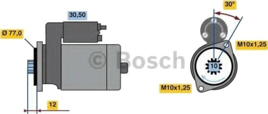 BOSCH 0 986 022 700 Starter BOSCH 0 986 022 700 Starter