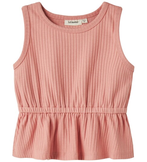 Lil" Atelier Topp   Loose   NmfSaseline   Rose Tan   Lil Atelier   6 år 116   Singlet   Rosa
