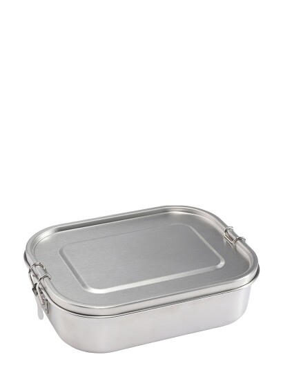 Haps Nordic Lunch Box Large W. Divider Steel Silver 1400 ml Haps Nordic Lunch Box Large W. Divider Steel Silver 1400 ml