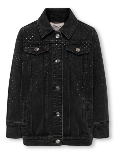 Kids Only Jakke Rhinestone jakke washed black