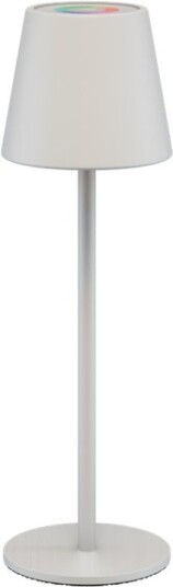 Goobay Trådlös LED-bordslampa RGBW vit med touch-styrning 150 lm många RGB-ljusfärger och varmvitt 3000 K steglöst dimbar