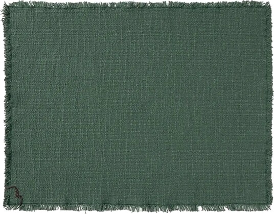 Lorena Canals Handloom Placemats Duck Green Set Of 2   Green   38X 50CM