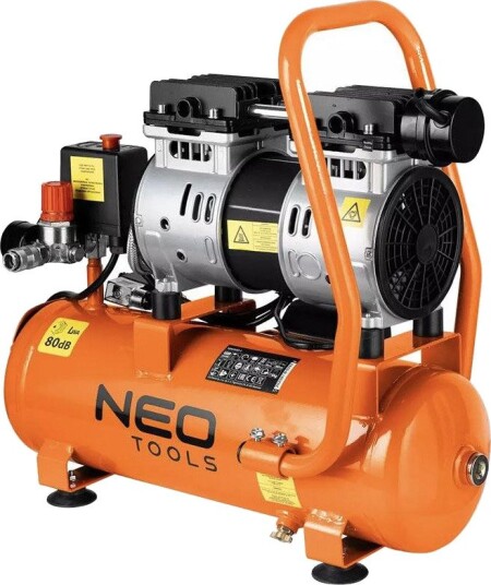 NEO Tools Kompressor 12K020-1 Oljefri, 12 l Tank, 8 bar, 550 w