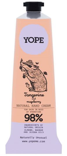 Yope Botanical Hand Cream Tangerine and Raspberry 50 ml Yope Botanical Hand Cream Tangerine and Raspberry 50 ml