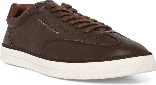 Tommy Hilfiger Th Lo Lux Lth Sneaker   Brown   43