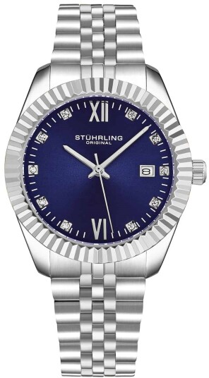 Stührling Original Herreklokke 4024.2 Gamine Blå/Stål Ø36 mm