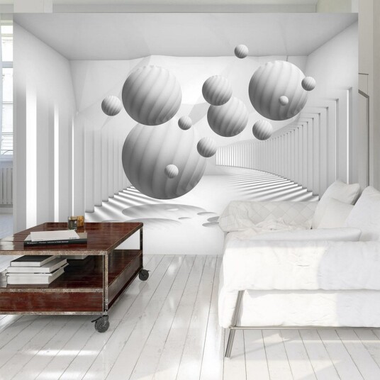 Fototapet Balls In White 100x70 - Artgeist sp. z o. o.