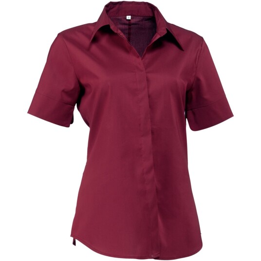 JOBELINE Damebluse Fiore kortermet; Størrelse 38; Vinrød