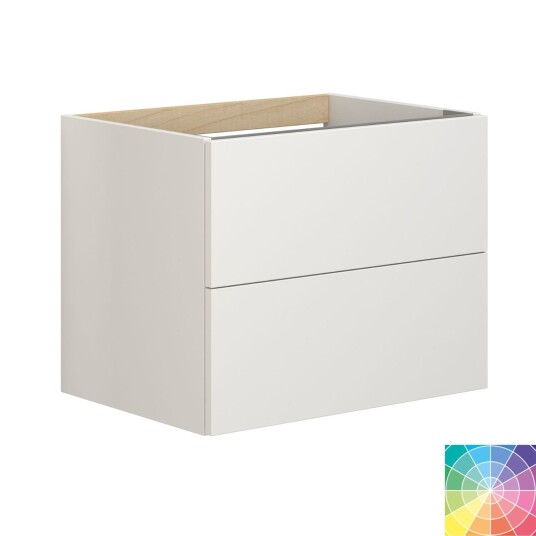 Dansani Inzo Sideskap 2 Skuffer B40-120xh48xd44 cm - Glatt NCS Farge / 60cm
