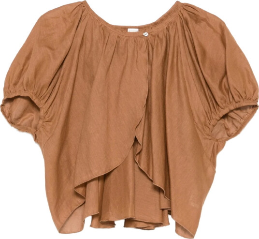 120% Lino Dame Bluser & Skjorter Brun S, 120% Lino Dame Bluser & Skjorter Brun S,