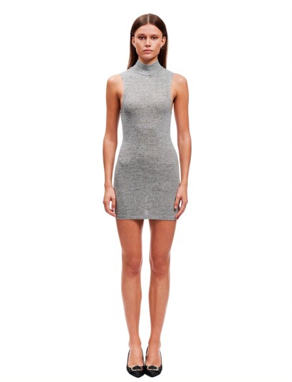 OW Collection Rue Mini Dress   Grey   XL
