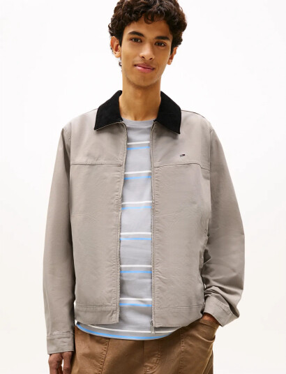 Tommy Jeans Tjm Reg Cotton Ranch Jacket   Grey   M