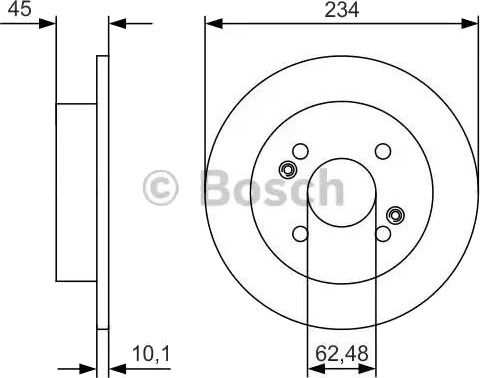 Bremseskive BOSCH 0 986 479 D02 Bremseskive BOSCH 0 986 479 D02