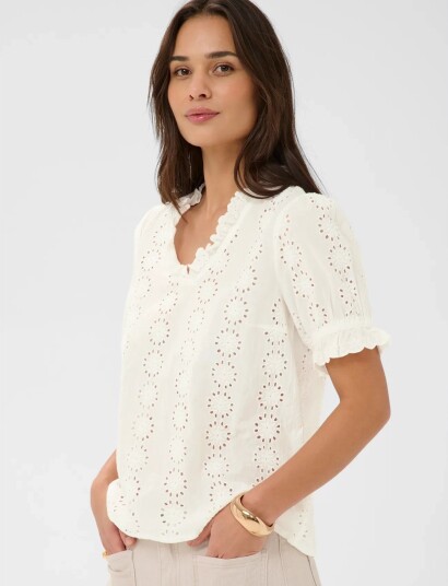 Kaffe Kadona Blouse   Cream   46