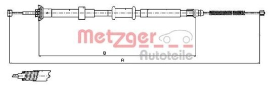 Metzger Tautrekk parkeringsbrems METZGER 12.0765