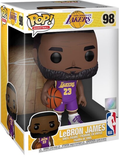 Funko POP NBA Lakers actionfigur LeBron James Purple J