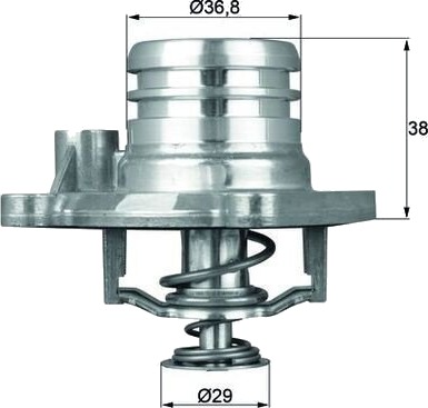 Termostat MAHLE ORIGINAL TI 13 92