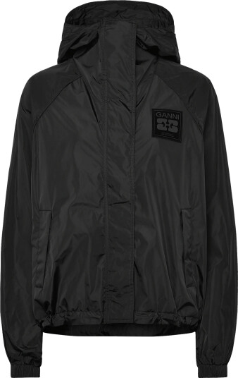 Ganni Nylon Jacket Black XXL/XXXL