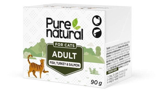 Purenatural Cat Adult Saltvannsfisk Kalkun & Laks Våtfôr 90 G