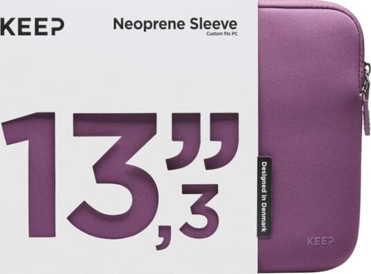 KEEP 13,3 neoprenetui for bærbar PC (plump purple)