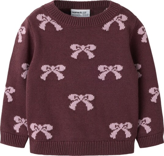 Name It Genser   Strikk   NmfRekka   Catawba Grape/Mauve SKYGGER   Name It   5 år (110)   Genser   Bordeaux