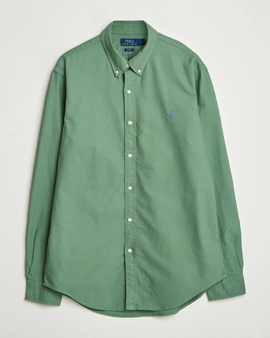 Polo Ralph Lauren Slim Fit Garment Dyed Oxford Shirt Fatigue