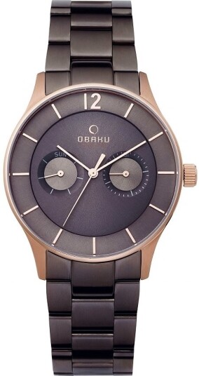 Obaku Herreklokke V192GMVJSJ Luft Brun/Stål Ø39 mm Obaku Herreklokke V192GMVJSJ Luft Brun/Stål Ø39 mm