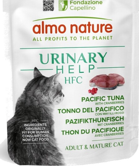 Almo Nature Hfc Våtfôr Urinary Help Stillehavstunfisk Med Tyttebær 6 X 50 G