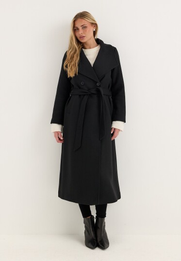 Bubbleroom Long Wool Blend Coat
