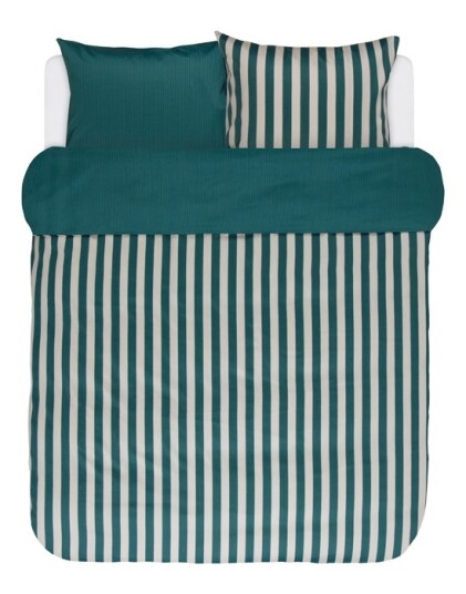 Marc O'Polo Sengetøy - 140x220 cm - Pine Green - Grønn - 2 i 1 design - 100 % bomullsateng - Marc O'Polo