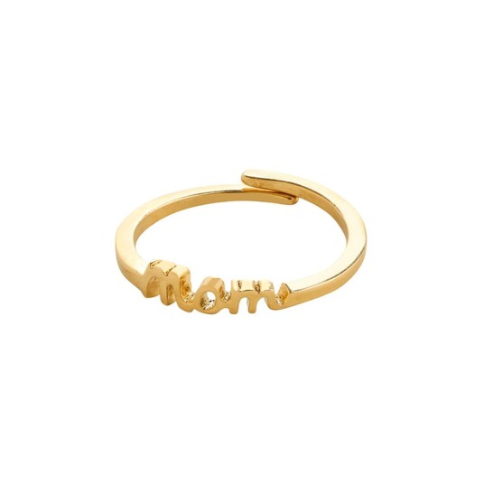 Pilgrim LULU mom stack ring gullbelagt