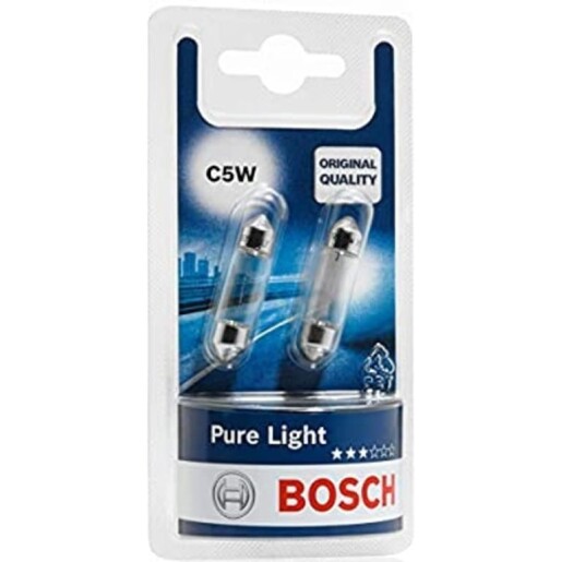 Bosch Pure Light lyspære
36 mm   sett   C5W 1987301004