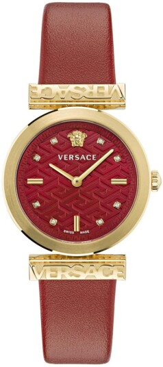 Versace Dameklokke VE6J00423 Classic Rød/Lær Ø34 mm
