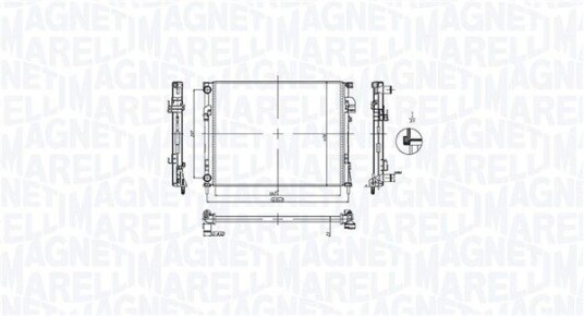 Radiator MAGNETI MARELLI 350213212900