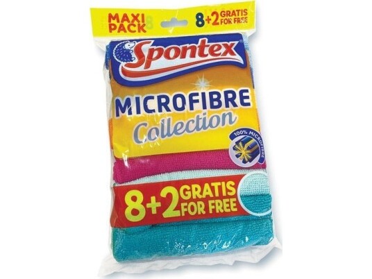 Spontex Universalhåndklær Mikrofiberpakke Med 10 Stk