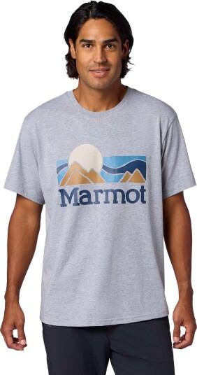 Marmot Men"s Coastal Tee ShortSleeve Grey Heather L
