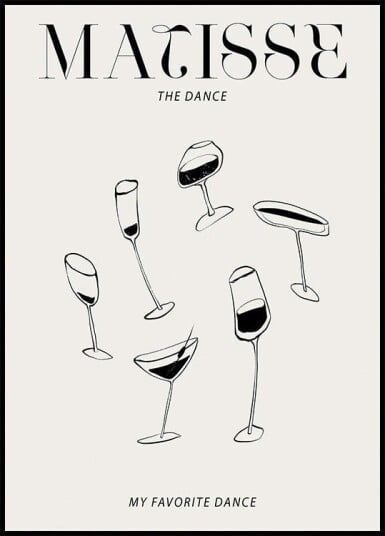 Dancing Glasses Plakat Plakat / 21x30cm
