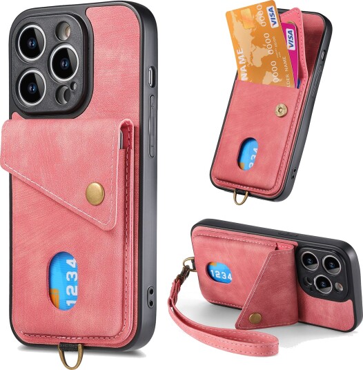 Trolsk Lommebokskall med Håndrem (iPhone 11) Rosa