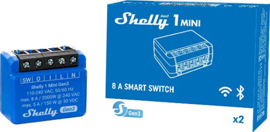 Shelly - Plus 1 Mini (GEN 3) Shelly - Plus 1 Mini (GEN 3)