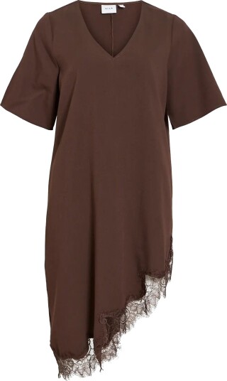Vila Vialicja 2/4 Lace Midi Dress Brown 38