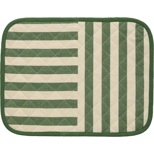 Decotique Block Stripe Spisebrikke 35x45 cm Grønn