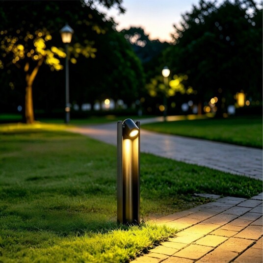 Sort justerbar hagelampe   7,5W 40 cm IP65 utendørs inkl. lyskilde   Kulør : Varm