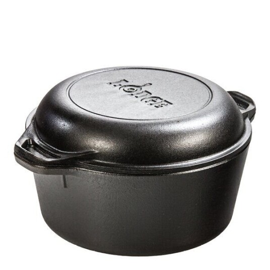 Lodge Cast Iron Classic Collection 2 i 1 støpejernsgryte og stekepanne 4,7L /26 cm Lodge Cast Iron Classic Collection 2 i 1 støpejernsgryte og stekepanne 4,7L /26 cm